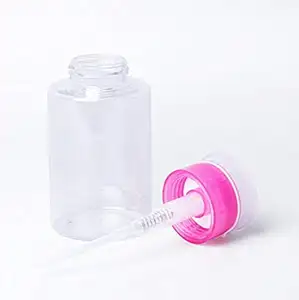 180ミリリットルPush Down Pump Dispenser BottleためProfessional Soak Off Nail Polish Remover Acrylic Nail Remover