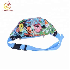 Diseño personalizado de dibujos animados lindo patrón de dos <span class=keywords><strong>riñonera</strong></span>, bolso de la cintura - Product Image 3