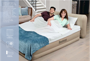 Bestway 69019 <span class=keywords><strong>matelas</strong></span> pneumatique <span class=keywords><strong>avec</strong></span> pompe intégrée <span class=keywords><strong>lit</strong></span> intérieur pour camping à domicile - Product Image 2