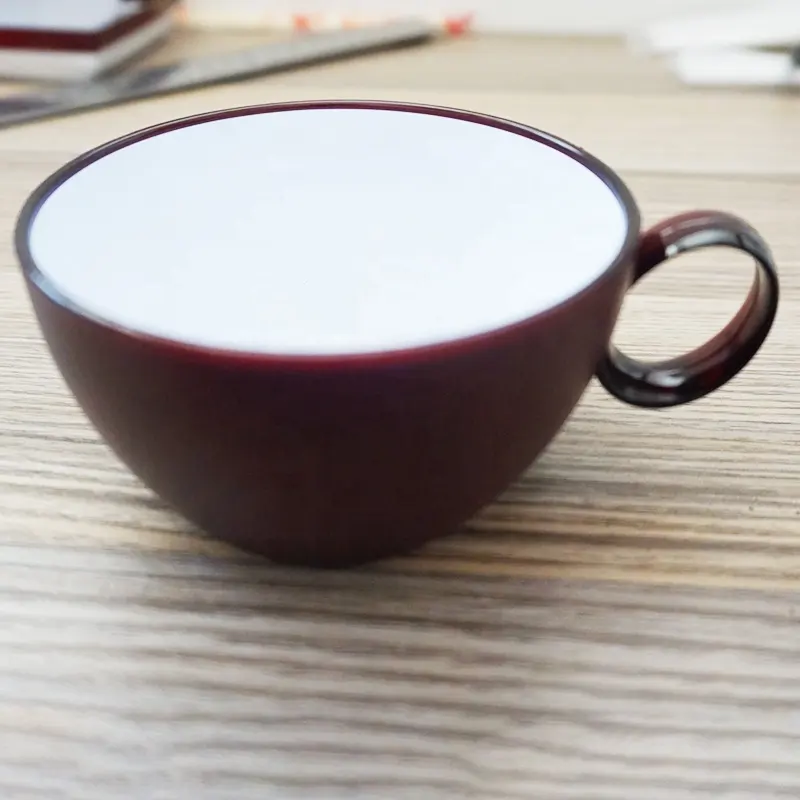 Tasse à café ronde en plastique réutilisable de qualité alimentaire avec logo personnalisable pour thé, vin et boissons, dessert, vaisselle en PP