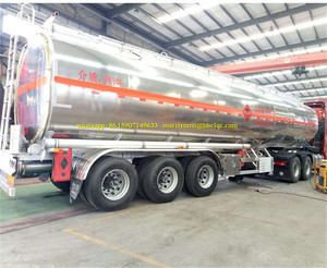 Cisterna de aceite Semi remolque de 4 ejes 50m3 60cbm 66000 litros de aluminio del tanque de combustible Diesel remolque cist - Product Image 5