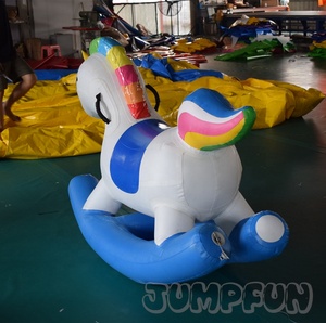 <span class=keywords><strong>เด็ก</strong></span>นั่งของเล่น Inflatable โยกสัตว์ unicorn Inflatable hobbyhorse - Product Image 4