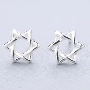 Women Simple Personalized Fashion Silver 925 Earrings Jewelry Hypoallergenic Girls Cute Tiny Stud Earrings From Korea