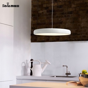 Lámpara Colgante de <span class=keywords><strong>Techo</strong></span> Redonda Moderna Savia <span class=keywords><strong>Led</strong></span>, de Acrílico y Metal, Diseño Plano Decorativo - Product Image 5