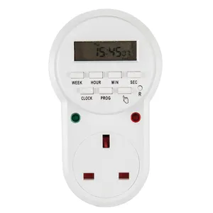 ETE-63A Engeland UK Brittannië 7 Dagen Wekelijkse Programmeerbare Automatische Digitale Timer Stopcontacten Schakelaars voor Huishoudapparatuur 240 V/ 13A