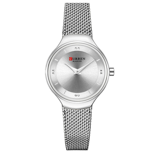 Vendita calda CURREN orologio 9028 per le donne di moda semplice <span class=keywords><strong>donna</strong></span> orologio al quarzo con cinturino impermeabile in acciaio inox di alta qualità
