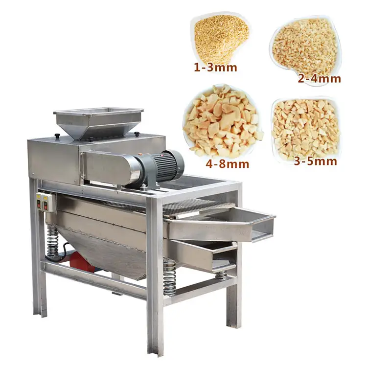 good performance almond shredder chestnut peanut processing crushing machine