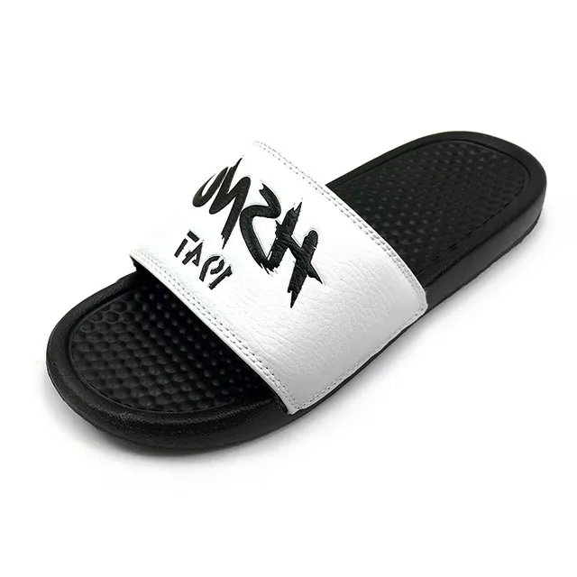 Greatshoe özel erkekler slaytlar ayakkabı, özel baskılı erkekler Eva slaytlar terlik sandalet, özel Logo düz Slide sandalet