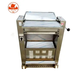 Automatic high-efficiency pork skin peeling pig meat slicing cutting machine