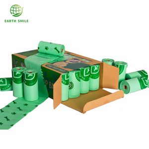 ASTM D695-04 EN13432 <span class=keywords><strong>la</strong></span> tierra <span class=keywords><strong>sonrisa</strong></span> de bolsas de caca de perro bolsas de residuos para mascotas - Product Image 3