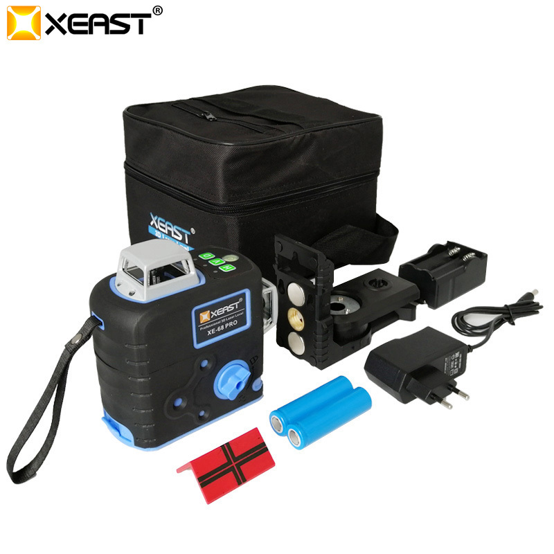 XE-68G Rro Metal windows auto Self leveling Cross Line Green beam 3D 12 lines 360 degree Rotary Laser Level
