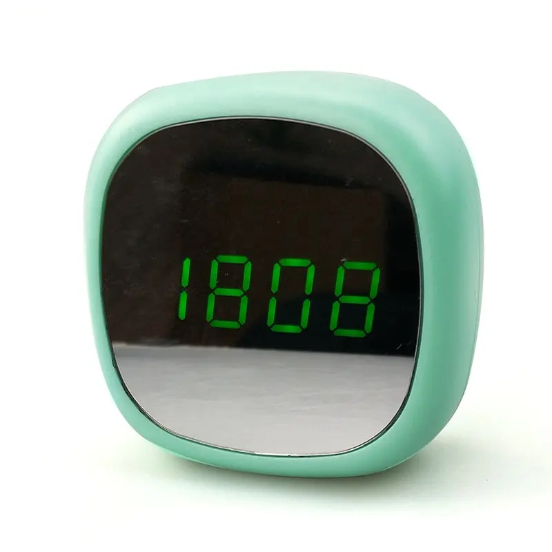 Bedside Mini Clock Sound Control Table LED Mirror Surface Digital Alarm Clock