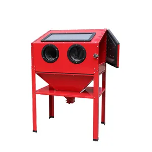 200lHigh Quality Vertical Sandblast Cabinet with low price Industrial Cabinet sandblaster