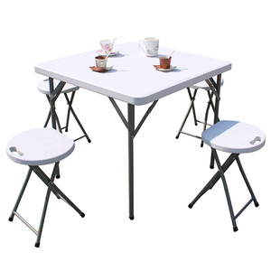 Multipropósito plegable banquete mesa de Picnic Camping jardín portátil plegable de plástico mesa cuadrada - Product Image 1