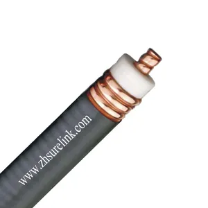 Cable alimentador de fugas flexible para exteriores, cable coaxial rf corrugado heliax digital coaxial, 1/2, 3/4, 7/8, superflex