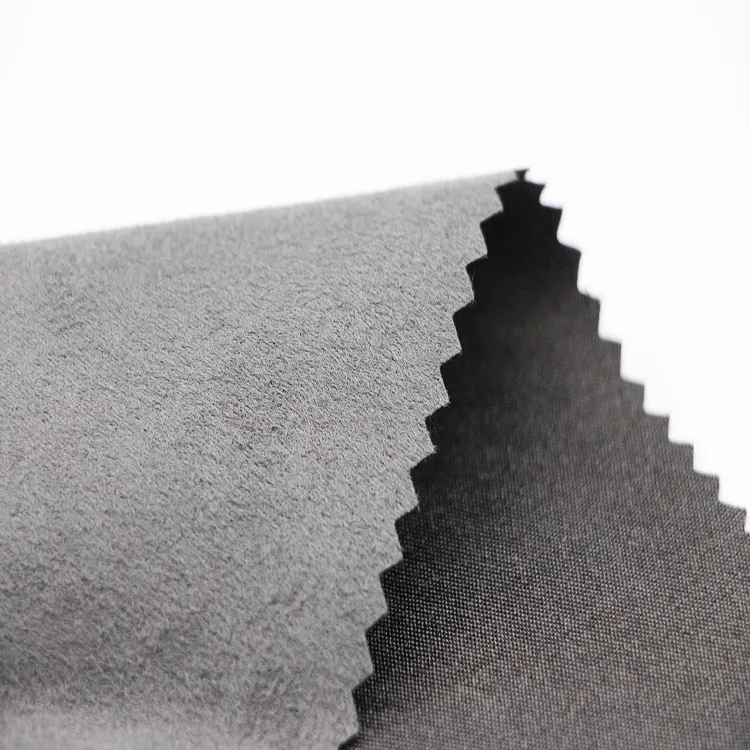 Hersteller Großhandel 100% Polyester 100gsm Günstige Wildleder Rohmaterial