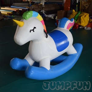 <span class=keywords><strong>เด็ก</strong></span>นั่งของเล่น Inflatable โยกสัตว์ unicorn Inflatable hobbyhorse - Product Image 2