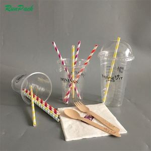 Fábrica de <span class=keywords><strong>China</strong></span> de <span class=keywords><strong>comida</strong></span> rápida de embalaje de impresión de taza de plástico de 300 Ml con tapa - Product Image 5