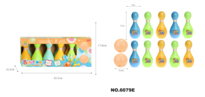 ENJOY STAR-Juego de Bowls inflable para niños y niñas, juego de 10 pines y 2 bolas para edades 2, 3, 4, 5 años, gran oferta - Product Image 6