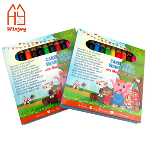 Fournitures scolaires et De Bureau mode nouveauté crayon de couleur, paquet de 12 ensemble de crayons de couleur, mini crayons de couleur pour les enfants. - Product Image 4