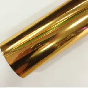 Top Quality 1.52*28m PVC Car Decoration Sticker Mirror Chrome Gold Car Wrap Film