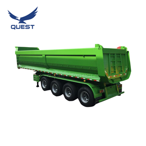 <span class=keywords><strong>QUEST</strong></span> 4เพลา60ton 80ton 100ton U Shape Dump Trailer ราคาด้านหลัง Dump Semi Trailer Tipper Trailer - Product Image 3
