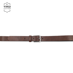 Cinto de couro pu casual masculino, fivela de cinto marrom para homens, 2022 - Product Image 4