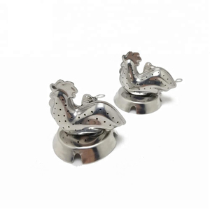 Infusor de Té de Acero Inoxidable con Forma de <span class=keywords><strong>Gallo</strong></span> y Cadena, Gran Venta - Product Image 2