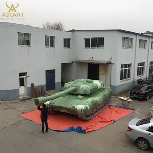 Best sale customized giant 1:1 simulated tank inflatable model for advertising