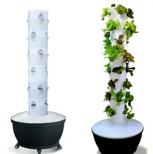 Vertical Grow Tower Garten blume Aeroponic Growing Hydro ponic Systems für Aquaponic