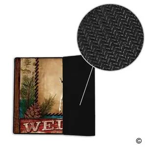 Tapis de porte extérieur antidérapant Quanbao 4 mm, tapis en caoutchouc personnalisé imprimé, style carré oriental, adultes, bureau, camping, couloir - Product Image 5