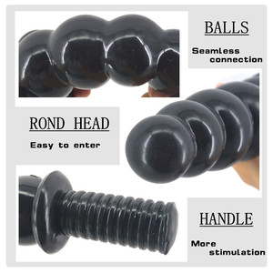 Perles d'<span class=keywords><strong>anus</strong></span> FAAK avec poignée Plug Anal Juguetes Sexuales Jouets érotiques Butt Plug Perles Plug Anal <span class=keywords><strong>pour</strong></span> femmes - Product Image 3