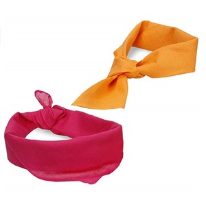 باندانا مربعة بلون سادة من نسيج القطن - Product Image 2
