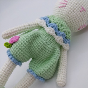 Đồ Chơi Nội Thất Mềm Dễ Thương Handmade Handmade Thú Nhồi Bông Mèo Kitty Amigurumi Búp Bê Cho Trẻ Em - Product Image 5