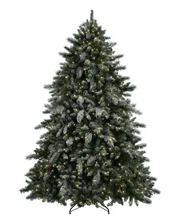 2019 hot sale pe lighting christmas tree with snow effect