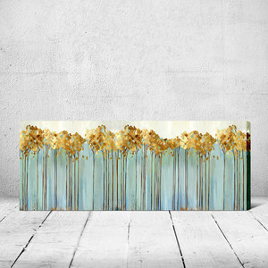Lámina Dorada Persona lizada Imagen Horizontal Cuadro Abstracto a de Colorida Wall Arte Moderna Decoración Sin Marco - Product Image 3