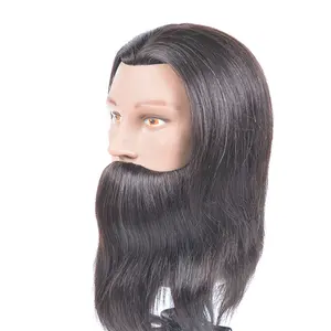 Fabrik männlicher Trainings kopf menschliches Haar Schaufenster puppen kopf Plastik mannequin kopf