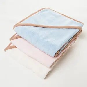 Muslin Terry Fabric Baby Bath Hooded Towels