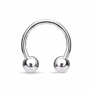 Cheap 316l Stainless Steel Horseshoes Nose Ring Wholesale Mens Horseshoe Ring Nose Item