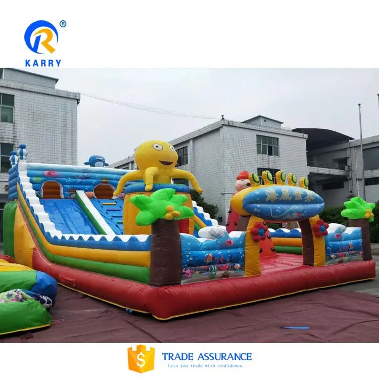 Kids jumping bouncer inflatable bounce fun city for outdoor amusement park