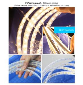 شريط إضاءة LED مقاوم للماء IP68، 5050، تيار مستمر 12 فولت، 60 LED/متر، جودة عالية، أنبوب سيليكون، للاستخدام الخارجي / تحت الماء. - Product Image 4