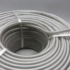 Cable de calefacción aislado de goma de silicona, 25/40/50W/m, resistente al agua, alimentación constante