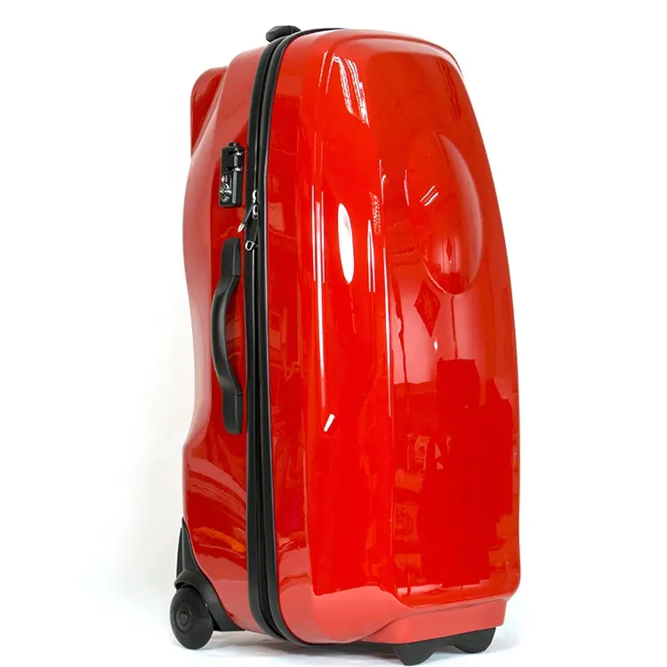 カスタムハードシェルポロクラブトラベルトロリーレーシングケーススーツケース旅行が簡単な大きな荷物