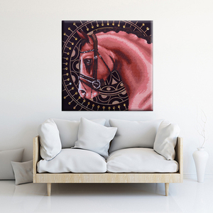 COOLEVE Vente en gros <span class=keywords><strong>Peinture</strong></span> diamantée acrylique 5D de forme spéciale, personnalisable, DIY, nouvelle décoration artistique classique/postmoderne 60*60cm - Product Image 2
