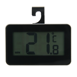 เทอร์โมมิเตอร์ตู้เย็นดิจิตอลขนาดเล็กพร้อมตะขอ แม่เหล็กติดตู้เย็นแบบโปรโมชั่น - Product Image 6