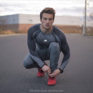 Personalizada natural elástico ropa de fitness <span class=keywords><strong>sin</strong></span> costura de los hombres de impresión t <span class=keywords><strong>camisa</strong></span> - Product Image 4