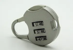 3桁の組み合わせ南京錠セーフロックリセット可能コードロック7色ロック