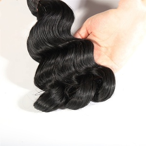 Cabello humano 100%, vendedores de cabello Virgen al por mayor, Paypal, acepta rizos hinchables, paquetes de cabello virgen Funmi - Product Image 4