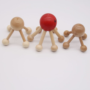 Süßes Mini-Holzkopf massage gerät mit einer Kugel - Product Image 3