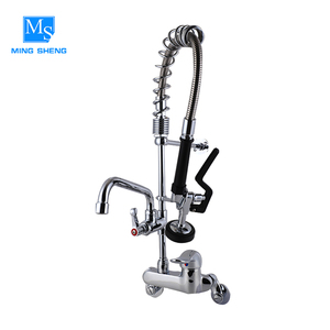 potassio placcato monocomando commerciale prerinse montaggio a parete rubinetto di acqua, tedesco rubinetti miscelatori - Product Image 1